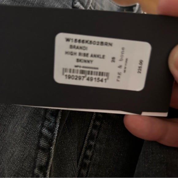 NWT Rag and Bone high waist skinny,raw edge hem, - Picture 5 of 5